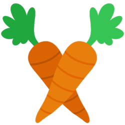 Size: 500x500 | Tagged: safe, artist:missmagicalgirl, oc, oc only, oc:carrot puff, carrot, cutie mark, cutie mark only, food, no pony, simple background, solo, transparent background, 🥕