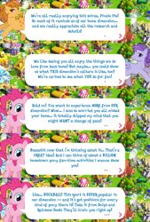 Size: 2048x3035 | Tagged: safe, gameloft, idw, blue belle, butterscotch (g1), pinkie pie, earth pony, pony, g1, g4, my little pony: magic princess, official, dialogue, dialogue box, female, high res, idw showified, mare, mobile game, speech bubble, text