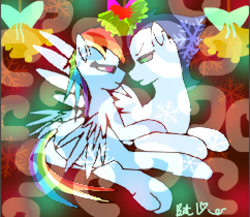 Size: 484x420 | Tagged: safe, artist:batlover2005, rainbow dash, soarin', pegasus, pony, g4, female, male, mare, ship:soarindash, shipping, stallion, straight