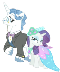 Size: 446x538 | Tagged: safe, anonymous artist, edit, edited screencap, screencap, fancypants, rarity, pony, unicorn, a canterlot wedding, g4, background removed, bridesmaid, bridesmaid dress, clothes, dress, female, male, mare, ship:raripants, shipping, simple background, stallion, straight, transparent background