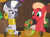 Size: 2600x1949 | Tagged: safe, artist:badumsquish, derpibooru exclusive, sprout cloverleaf, zecora, earth pony, pony, zebra, mlp fim's thirteenth anniversary, g4, g5, cup, drink, duo, ear piercing, earring, earth pony magic, excited, female, food, g5 to g4, generation leap, glowing, glowing hooves, growth, happy, jewelry, magic, male, mare, neck rings, open mouth, open smile, piercing, plant, potted plant, show accurate, smiling, stallion, steam, table, tea, teaching, tomato, tomatoes, unshorn fetlocks, watching, zecora's hut