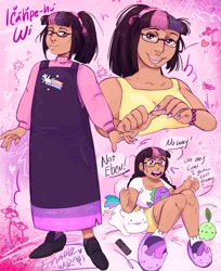 Size: 1675x2048 | Tagged: safe, artist:maplewozapi, twilight sparkle, human, g4, alternate name, humanized, indigenous, native american, plushie, solo, tan skin