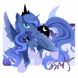 Size: 4093x4093 | Tagged: safe, artist:co306012, princess luna, alicorn, pony, g4, absurd resolution, crown, female, hoof shoes, jewelry, looking at you, mare, regalia, simple background, solo, white background
