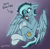 Size: 2048x2007 | Tagged: safe, artist:reddthebat, oc, oc only, oc:alaska (reddthebat), ghost, ghost pony, pegasus, pony, arrow, blood, chest fluff, coat markings, female, floppy ears, gradient background, high res, mare, nosebleed, signature, socks (coat markings), solo, tongue out