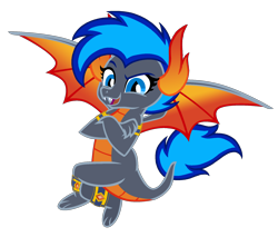 Size: 1944x1728 | Tagged: safe, artist:motownwarrior01, oc, oc only, oc:azure, dragon, base used, claws, clone, crossed arms, crossed legs, cute, dragoness, fangs, female, floating, flying, horns, jewelry, non-pony oc, simple background, smiling, solo, spread wings, tail, transparent background, wings