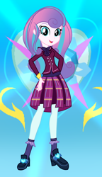 Size: 1808x3136 | Tagged: safe, artist:galaxystar2012, princess flurry heart, human, equestria girls, g4, base used, clothes, crystal prep academy uniform, equestria girls-ified, female, older, older flurry heart, school uniform, solo