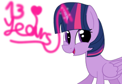 Size: 1196x816 | Tagged: safe, artist:jadeharmony, artist:kingbases, twilight sparkle, alicorn, pony, mlp fim's thirteenth anniversary, g4, base used, cute, female, glowing, glowing horn, horn, magic, mare, open mouth, simple background, solo, transparent background, twiabetes, twilight sparkle (alicorn)