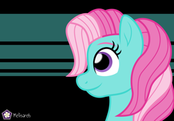 Size: 5714x4000 | Tagged: safe, artist:melisareb, minty, earth pony, pony, g3, .svg available, absurd resolution, black background, bust, female, mare, side view, simple background, solo, vector