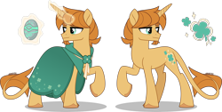 Size: 4000x2015 | Tagged: safe, artist:orin331, clover the clever, classical unicorn, pony, unicorn, equestria girls, equestria girls specials, g4, my little pony equestria girls: better together, my little pony equestria girls: forgotten friendship, bags under eyes, beard, cloven hooves, clover the clever's cloak, cutie mark, facial hair, glowing, glowing horn, horn, leonine tail, levitation, magic, memory stone, raised hoof, simple background, tail, telekinesis, transparent background, unshorn fetlocks
