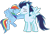 Size: 1050x720 | Tagged: safe, anonymous artist, rainbow dash, soarin', pegasus, pony, g4, cheek kiss, female, kissing, male, mare, ship:soarindash, shipping, simple background, stallion, straight, transparent background