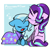 Size: 2362x2362 | Tagged: safe, artist:jellysketch, starlight glimmer, trixie, pony, unicorn, g4, brooch, cape, clothes, cute, diatrixes, duo, duo female, eyes closed, female, floppy ears, glimmerbetes, high res, horn, jewelry, lesbian, mare, onomatopoeia, open mouth, peachtober, ship:startrix, shipping, sleeping, sound effects, trixie's brooch, trixie's cape, zzz