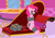 Size: 7688x5313 | Tagged: safe, artist:cardshark777, pinkie pie, earth pony, pony, g4, arm behind back, bondage, bound and gagged, carousel boutique, confused, covered cutie mark, digital art, duct tape, fainting couch, female, gag, hooves behind back, implied rarity, mare, mirror, pillow, sitting, solo, story included, tape, tape bondage, tape gag, tied up