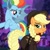 Size: 1080x1080 | Tagged: safe, artist:apple.tothecore, applejack, rainbow dash, earth pony, pegasus, pony, undead, vampire, g4, braid, clothes, costume, duo, female, nightmare night, older, older applejack, older rainbow dash, ponyville, vampire costume, vampire hunter