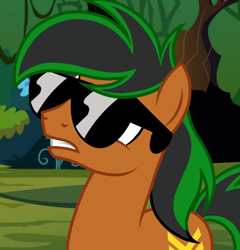 Size: 1080x1126 | Tagged: safe, artist:cstrawberrymilk, oc, earth pony, pony, g4, male, solo, stallion, sunglasses