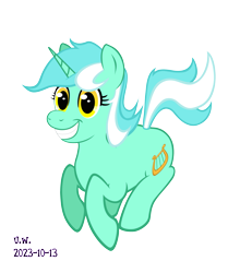 Size: 2643x3000 | Tagged: safe, artist:pink amena, lyra heartstrings, pony, unicorn, g4, grin, high res, irrational exuberance, jumping, simple background, smiling, solo, transparent background, vector