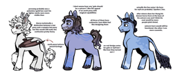 Size: 1280x554 | Tagged: safe, artist:pcktknife, bat pony, pony, undead, unicorn, vampire, astarion, baldur's gate, baldur's gate 3, dungeons and dragons, gale, gale of waterdeep, male, pen and paper rpg, ponified, rpg, simple background, stallion, white background, wyll