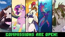 Size: 3269x1872 | Tagged: safe, artist:sunny way, pipp petals, pegasus, pony, anthro, g5, adorapipp, advertisement, advertising, any gender, any species, art, artwork, bridlewoodstock, commission, commission open, commission slot, crepuscular rays, cute, digital art, dorsal fin, fin, fins, fit, flowing mane, furry, jewelry, looking at you, necklace, ocean, pearl necklace, scales, slender, smiling, smiling at you, sunlight, swimming, thin, underwater, water