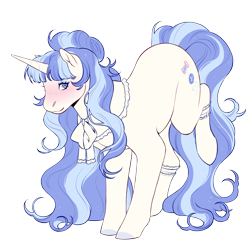 Size: 1500x1500 | Tagged: safe, artist:celeriven, oc, oc only, pony, unicorn, female, mare, neck bow, simple background, solo, transparent background