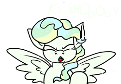 Size: 10032x6976 | Tagged: safe, artist:graymist, vapor trail, pegasus, pony, g4, absurd resolution, colored, cute, eyes closed, female, looking at you, mare, messy, mucus, nostril flare, nostrils, open mouth, simple background, sneezing, snot, spit, spittle, spray, spread wings, tongue out, transparent background, wings