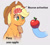 Size: 900x801 | Tagged: safe, artist:talimingi, applejack, rainbow dash, earth pony, pegasus, pony, g4, apple, brain, female, food, hoof hold, looking at something, mare, meme, neuron activation, organs, ponified meme, solo focus, that pony sure does love apples