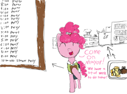 Size: 2000x1485 | Tagged: safe, artist:notawriteranon, pinkie pie, earth pony, pony, g4, animal crossing, clothes, isabelle, pinktober
