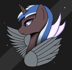 Size: 1125x1089 | Tagged: safe, oc, oc only, oc:thomas jetfire, pony, unicorn, amputee, artificial wings, augmented, female, mare, metal gear, prosthetic limb, prosthetic wing, prosthetics, wings