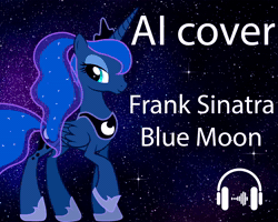 Size: 1280x1024 | Tagged: safe, ai assisted, ai content, artist:jennieoo, princess luna, alicorn, pony, g4, absurd file size, ai cover, ai voice, animated, cover, frank sinatra, music, rvc, singing, solo, song, sound, sound only, video, voice, webm