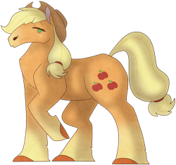 Size: 1612x1512 | Tagged: safe, artist:2chan4you, applejack, earth pony, pony, g4, realistic horse legs, simple background, solo, transparent background