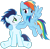 Size: 1300x1279 | Tagged: safe, anonymous artist, artist:soarindasher10, rainbow dash, soarin', pegasus, pony, g4, female, male, mare, ship:soarindash, shipping, simple background, stallion, straight, transparent background