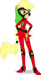 Size: 828x1515 | Tagged: safe, artist:dustinwatsongkx, applejack, mistress marevelous, equestria girls, g4, boots, female, high heel boots, ponied up, power ponies, shoes, simple background, solo, transparent background