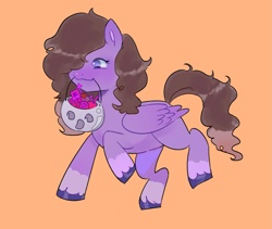 Size: 3153x2667 | Tagged: safe, artist:xxk1ttyl1tterxx, oc, oc:briar mist, pegasus, pony, commission, commissioner:briarlight, curly hair, halloween, high res, holiday, nonbinary, solo, ych result