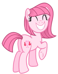 Size: 852x1080 | Tagged: safe, artist:muhammad yunus, oc, oc only, oc:annisa trihapsari, earth pony, pony, g4, annibutt, base used, butt, earth pony oc, eyes closed, female, grin, gritted teeth, happy, mare, plot, simple background, smiling, solo, teeth, transparent background