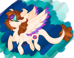 Size: 909x713 | Tagged: safe, artist:gamingstarluigisin, oc, oc:umi chika, pegasus, pony, spread wings, wings