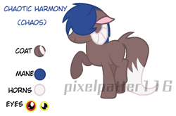 Size: 1154x762 | Tagged: safe, artist:oixie-patters116, oc, oc only, oc:chaotic harmony, hybrid, base used, interspecies offspring, male, offspring, parent:discord, parent:princess celestia, parents:dislestia, reference sheet, simple background, solo, stallion, white background
