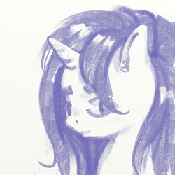 Size: 1056x1056 | Tagged: safe, artist:kovoranu, rarity, pony, unicorn, g4, cute, monochrome, solo