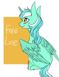 Size: 981x1282 | Tagged: safe, artist:weird--fish, lyra heartstrings, alicorn, pony, g4, .psd available, .sai available, abstract background, alicornified, facing away, female, freeline, lyracorn, mare, race swap, sitting, smiling, solo