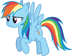 Size: 6808x5280 | Tagged: safe, artist:starryshineviolet, rainbow dash, pegasus, pony, g4, rarity investigates, absurd resolution, female, flying, frown, mare, simple background, solo, transparent background, vector