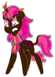 Size: 953x1346 | Tagged: safe, artist:prixy05, sunny starscout, kirin, nirik, g5, my little pony: tell your tale, gritted teeth, kirin sunny starscout, kirin-ified, mane stripe sunny, simple background, solo, species swap, teeth, transparent background, vector