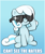 Size: 1608x1931 | Tagged: safe, artist:heretichesh, oc, oc only, oc:snowdrop, pegasus, pony, blind, blind joke, can't see the haters, female, filly, foal, gradient background, meme, smiling, solo, sunglasses, text, we are going to hell