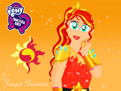 Size: 1032x774 | Tagged: safe, artist:princesscartoon2000, sunset shimmer, equestria girls, g4, clothes, crystal guardian, solo