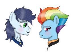 Size: 958x720 | Tagged: safe, artist:camsteelfan261art, artist:dasher666, edit, rainbow dash, soarin', pegasus, pony, g4, the last problem, female, male, mare, older, older rainbow dash, older soarin', older soarindash, ship:soarindash, shipping, stallion, straight