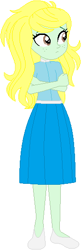 Size: 176x544 | Tagged: safe, artist:sturk-fontaine, wallflower blush, oc, oc only, oc:morning glory, fanfic:futaquestria girls, equestria girls, g4, base used, crossdressing, femboy, male, rule 63, simple background, solo, white background