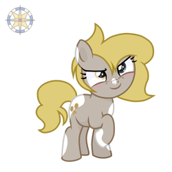 Size: 1500x1500 | Tagged: safe, artist:r4hucksake, oc, oc only, oc:snickerdoodle, earth pony, pony, female, filly, foal, simple background, solo, transparent background