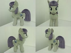Size: 1597x1199 | Tagged: safe, artist:little-broy-peep, maud pie, earth pony, pony, g4, female, irl, mare, missing accessory, photo, plushie, smiling, solo, when she smiles