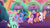 Size: 3072x1727 | Tagged: safe, screencap, alphabittle blossomforth, elderberry blossom, emerald saucer, hitch trailblazer, izzy moonbow, minty skylark, misty brightdawn, pipp petals, sparky sparkeroni, strawberry blonde, sunny starscout, zipp storm, dragon, earth pony, pegasus, pony, unicorn, g5, my little pony: tell your tale, nightmare nightmarket, spoiler:g5, spoiler:my little pony: tell your tale, baby, baby dragon, eyes closed, female, grin, male, mane five, mane six (g5), mare, open mouth, open smile, papa hitch, rebirth misty, royal sisters (g5), siblings, sisters, smiling, stallion, unnamed character