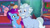 Size: 3072x1727 | Tagged: safe, screencap, alphabittle blossomforth, glory (g5), misty brightdawn, plum library, pegasus, pony, unicorn, g5, my little pony: tell your tale, nightmare nightmarket, spoiler:g5, spoiler:my little pony: tell your tale, spoiler:tyts01e63, father and child, father and daughter, female, filly, foal, grin, male, mare, open mouth, open smile, rebirth misty, smiling, stallion