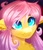 Size: 2366x2766 | Tagged: safe, artist:buvanybu, fluttershy, pegasus, pony, g4, ahoge, alternate hairstyle, black background, bust, colored eyebrows, colored pupils, cute, dog lip, ear fluff, female, floppy ears, hair over one eye, hairpin, high res, mare, portrait, shyabetes, simple background, solo