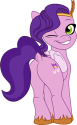 Size: 1200x1942 | Tagged: safe, artist:gmaplay, pipp petals, earth pony, pegasus, pony, unicorn, g5, my little pony: a new generation, butt, butt shake, dock, female, fit right in (g5), horn, male, mare, pipp butt, plot, simple background, solo, tail, transparent background, twerking, vector, watch us shake our unicorn butts, wings