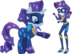 Size: 1256x940 | Tagged: safe, artist:pascalmulokozi2, edit, edited screencap, screencap, radiance, rarity, unicorn, equestria girls, equestria girls specials, g4, movie magic, power ponies (episode), season 4, background removed, bracelet, clothes, confused, costume, diamond, diamonds, jewelry, not a vector, power ponies, simple background, smiling, solo, transparent background