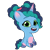 Size: 1200x1200 | Tagged: safe, artist:prixy05, misty brightdawn, pony, unicorn, g5, my little pony: tell your tale, nightmare nightmarket, spoiler:g5, spoiler:my little pony: tell your tale, afro puffs, baby, baby pony, cute, female, filly, filly misty brightdawn, foal, mistybetes, simple background, sitting, solo, transparent background, vector, younger